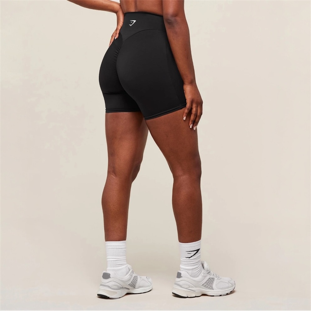 Gymshark High-Rise Reps Power Tight Shorts•Black - Picture 2 of 10